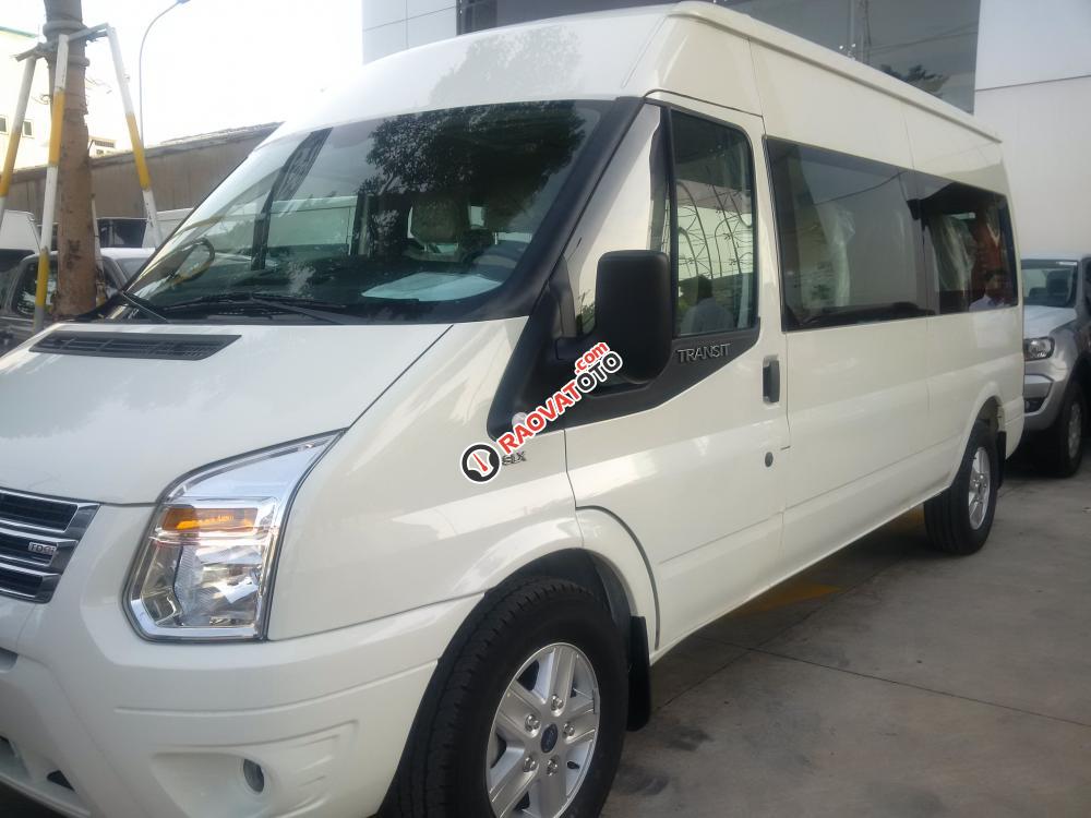 Bán Ford Transit 16 chỗ 2017 mâm đúc kính liền. Bao chi phí sang tên đăng ký-1