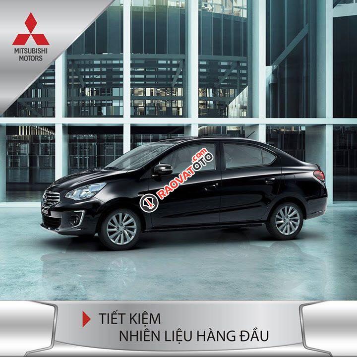 Cần bán Mitsubishi Attrage MT năm 2017, màu đen, nhập khẩu, 447tr, tại Hà Tĩnh-0