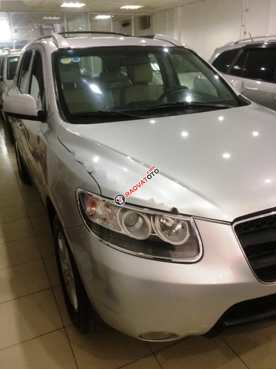 Cần bán Hyundai Santa Fe 2.2L 4WD đời 2007, màu bạc, nhập khẩu Hàn Quốc  -1