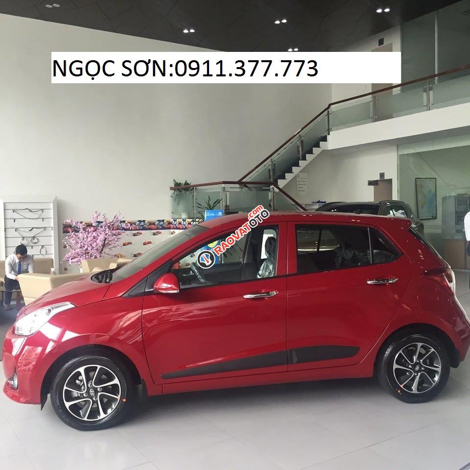 Bán xe Hyundai Grand i10 Đà Nẵng, màu đỏ, trả góp 90% xe, LH Ngọc Sơn: 0911.377.773-1