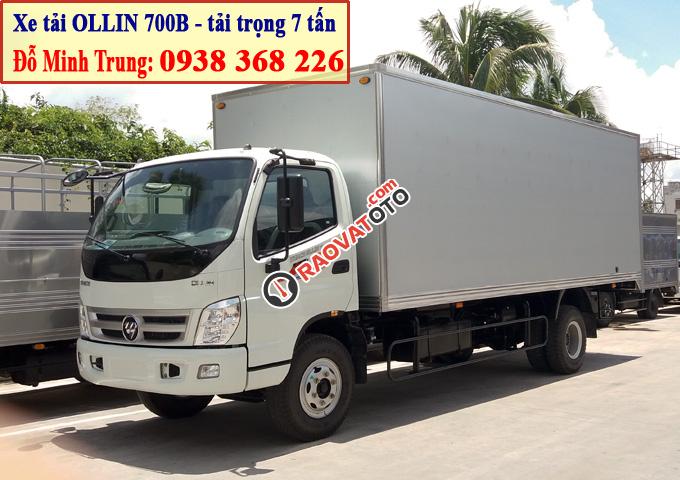 Xe tải Thaco Ollin 700B, tải trọng 7 tấn, thùng dài 6.15 mét Thaco Long An-6