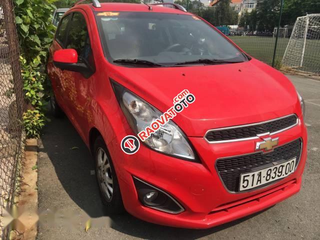 Bán Chevrolet Spark LTZ AT đời 2014, màu đỏ, 283 triệu-0