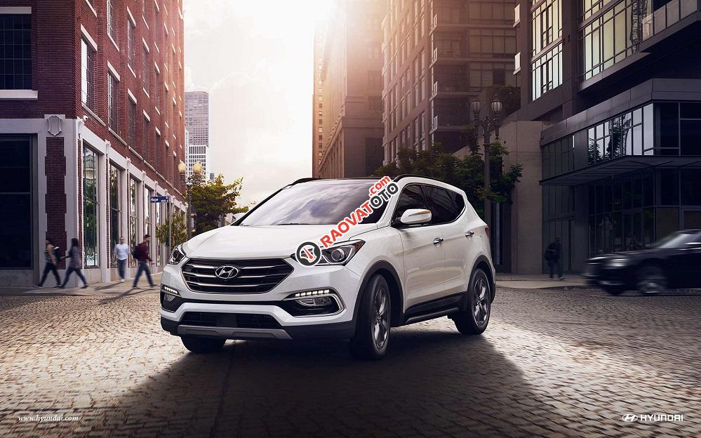 Cần bán Hyundai Santa Fe đời 2017, màu trắng-14