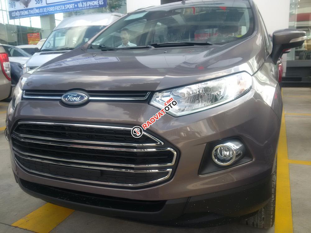 Bán ô tô Ford EcoSport Titanium 1.5P AT đời 2018, màu nâu, 120 triệu nhận xe full-0