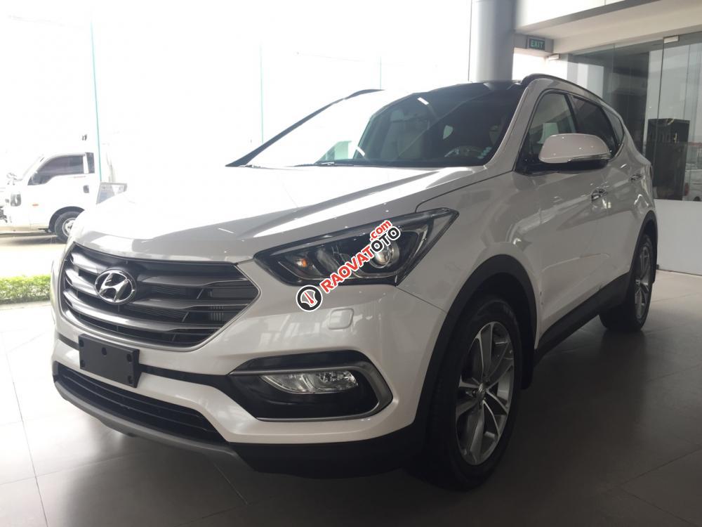 Bán xe Hyundai Santa Fe đời 2017, màu trắng từ 898tr, LH: 0947647688-0