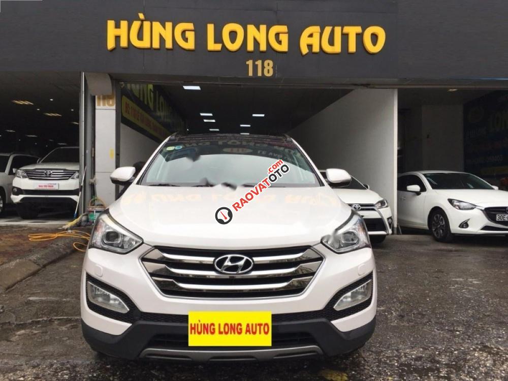 Bán xe Hyundai Santa Fe 2.4L 4WD đời 2016, màu trắng-0