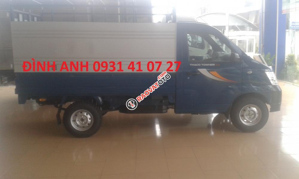 Bán xe tải Thaco Towner 990 tải trọng 990kg, màu trắng, đời 2017, hỗ trợ trả góp-0