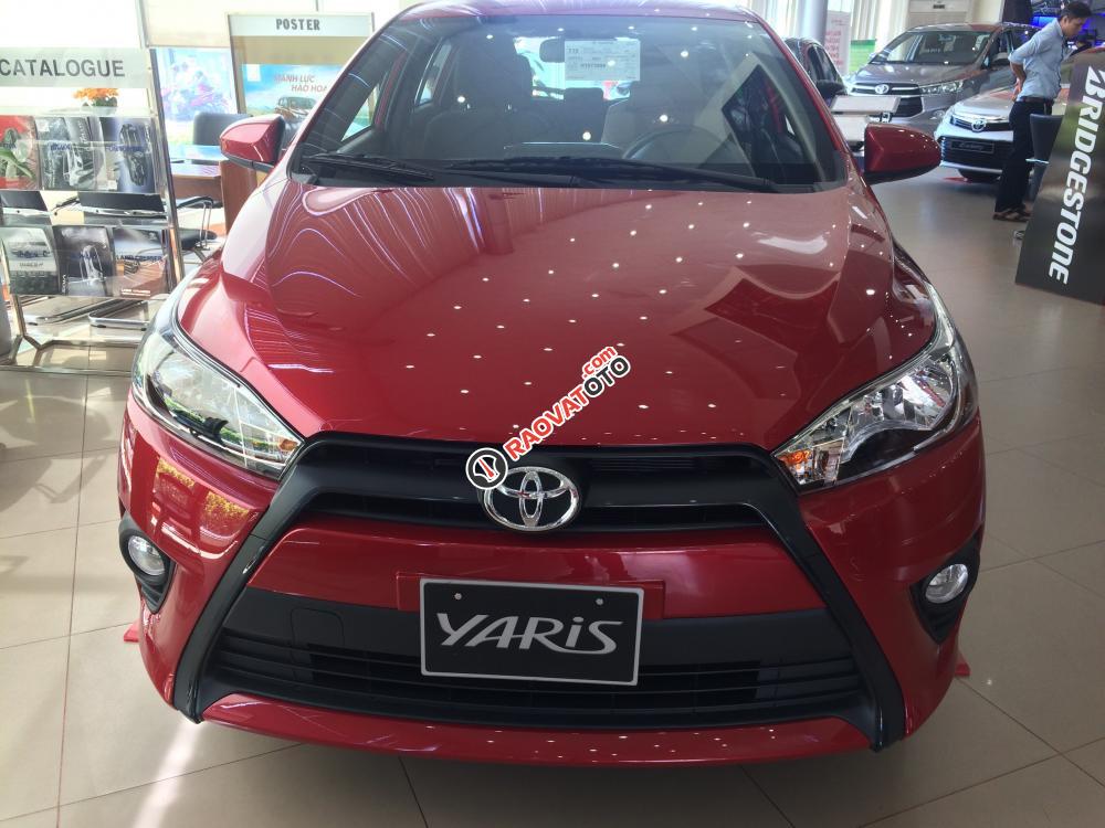 Bán Toyota Yaris E đời 2017, màu đỏ, nhập khẩu nguyên chiếc, giá 592tr-4