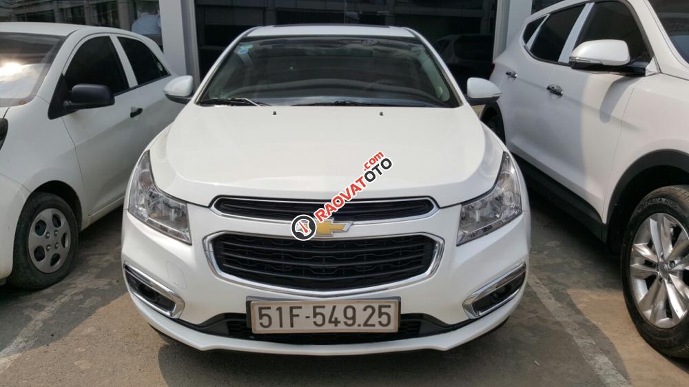 Bán Chevrolet Cruze LTZ 1.8AT màu trắng, số tự động, sản xuất cuối 2015, biển Sài Gòn-8