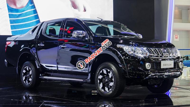 Bán Mitsubishi Triton 4*2 MT 2017, màu đen, xe nhập, 538tr tại Mitsubishi Hà Tĩnh-0