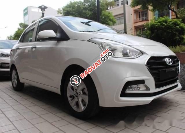 Bán Hyundai Grand i10 1.2 MT đời 2017, màu trắng-0