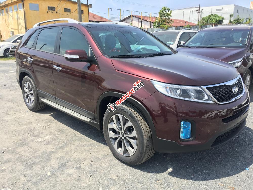 Bán ô tô Kia Sorento 2.2 DATH, máy dầu, phiên bản cao cấp đời 2018, màu đen, xe giao ngay-1