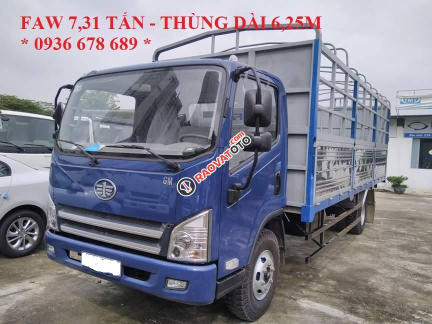 Bán xe tải thùng mui bạt Faw 7,31 tấn thùng dài 6,25m, máy khỏe, giá tốt nhất toàn quốc-4