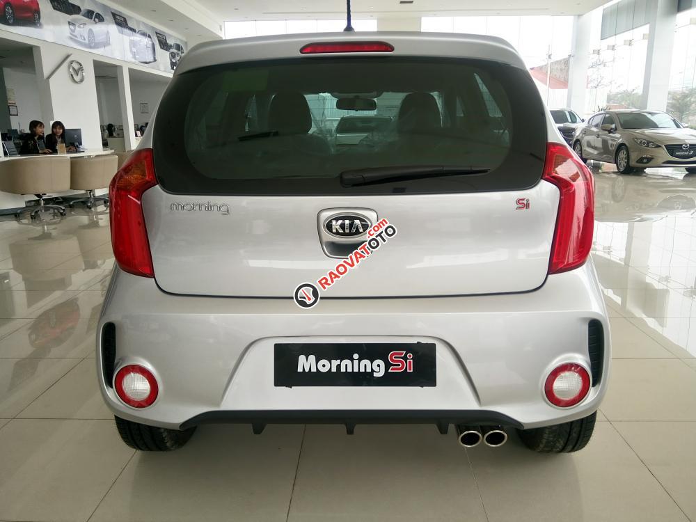 Bán Kia Morning MT 2018, màu bạc, hỗ trợ 80%, LH 0989.240.241-2