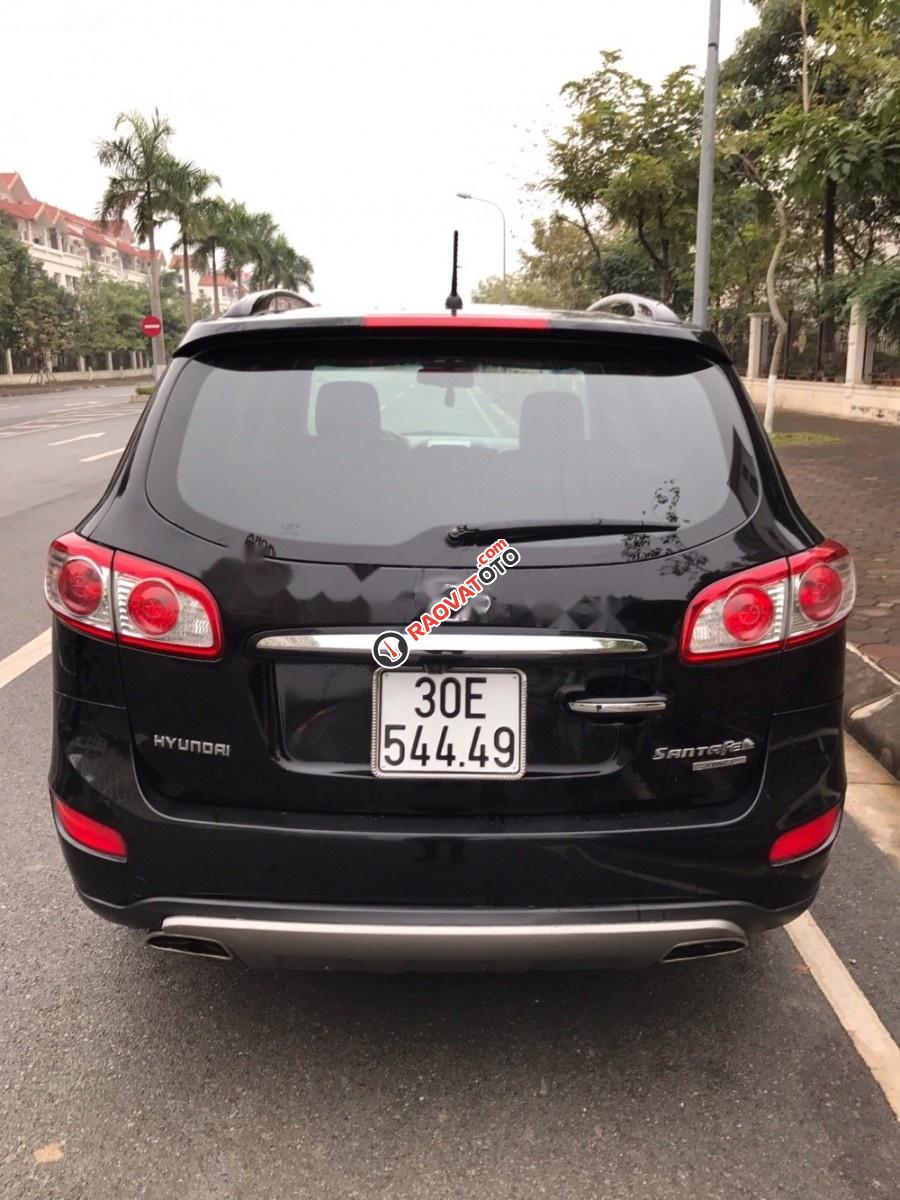 Xe Hyundai Santa Fe 4x4 đời 2012, màu đen, xe nhập, 700tr-6