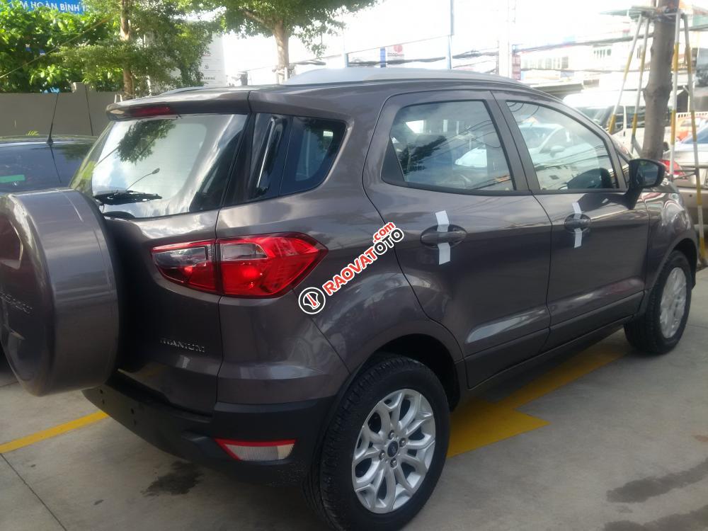 Bán ô tô Ford EcoSport Titanium 1.5P AT đời 2018, màu nâu, 120 triệu nhận xe full-1