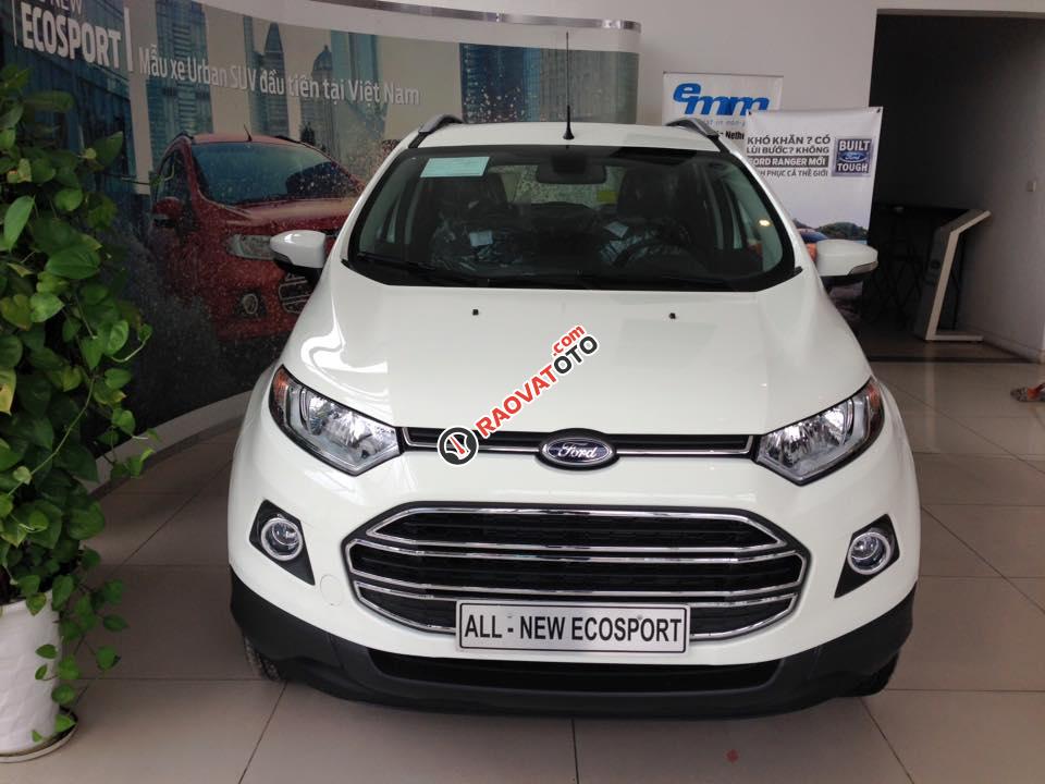 Cần bán xe Ford EcoSport Titanium 1.5P AT sản xuất 2017, màu trắng-0