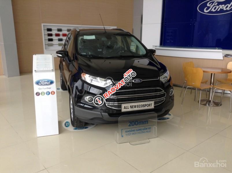 Bán Ford EcoSport Titanium 1.5P AT đời 2017, màu đen-0