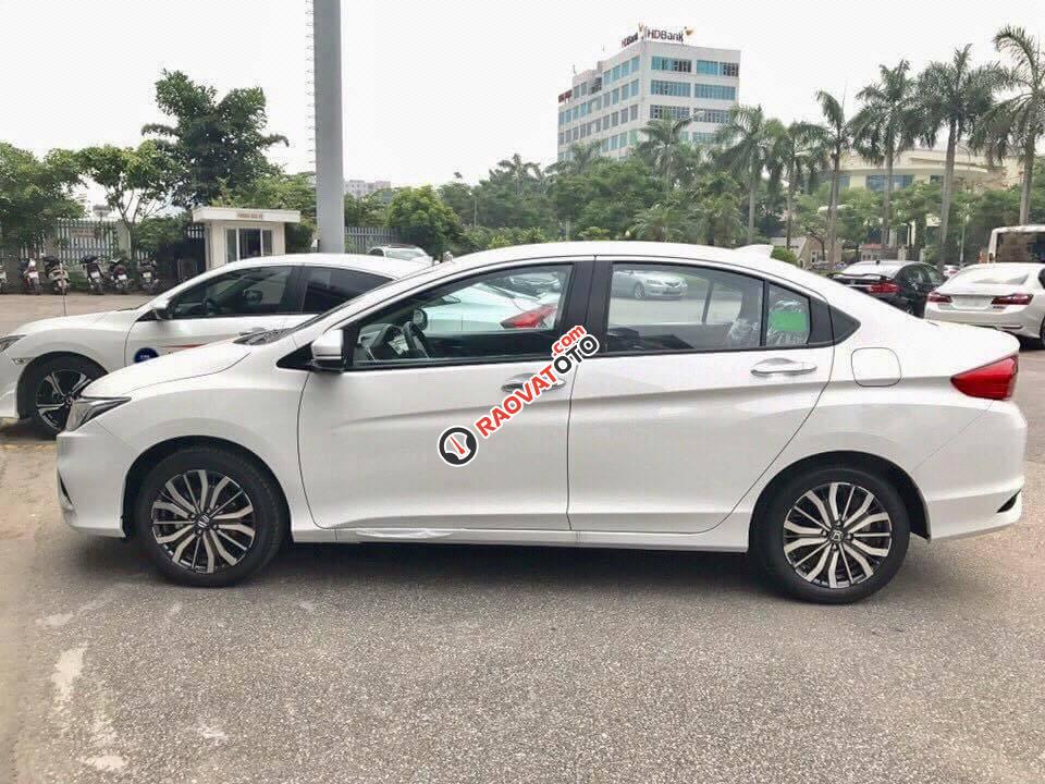 Bán Honda City 1.5 CVT TOP năm 2017, màu trắng, nhập khẩu nguyên chiếc, 604tr-1