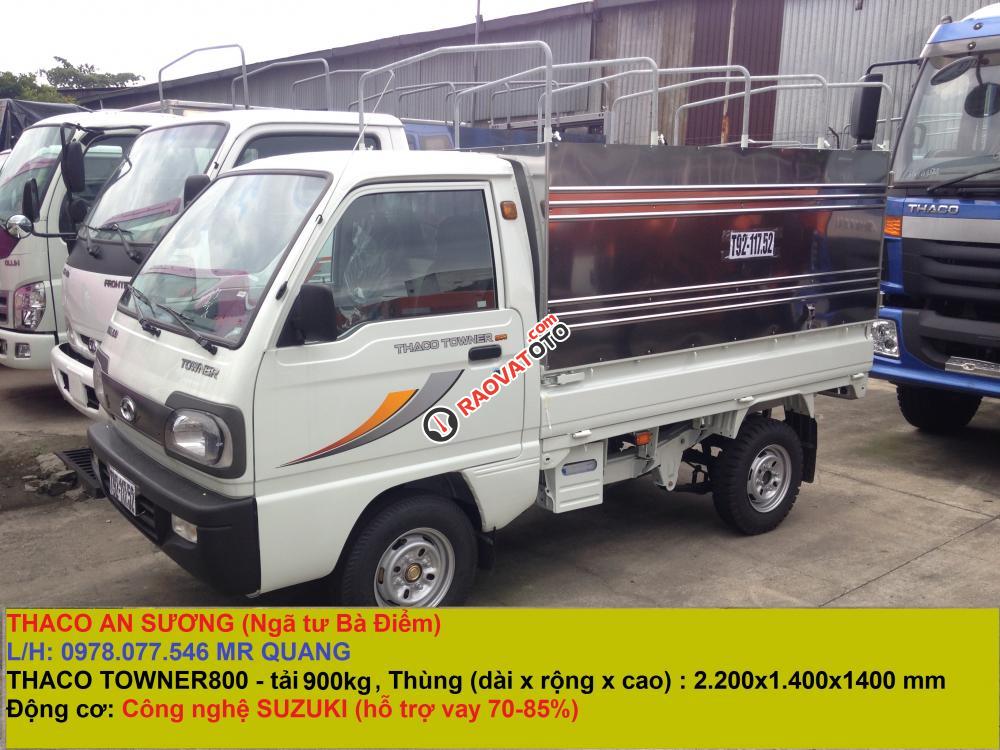 Thaco An Sương bán Thaco Towner 800 động cơ phun xăng điện tử, tải trọng 900kg mới nhất 2018-1