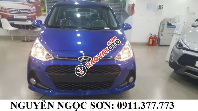 Bán xe Hyundai Grand i10 đời 2018 Đà Nẵng hỗ trợ trả góp 90%, chạy Grab, lãi thấp. LH Ngọc Sơn: 0911.377.773-2