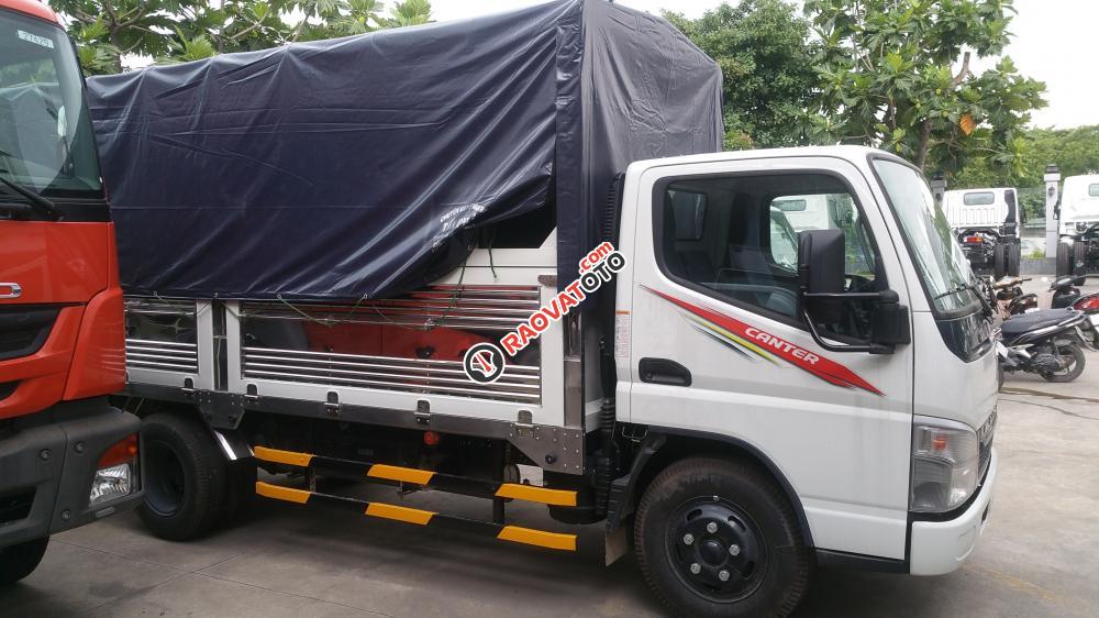 Fuso Canter 4.7, thùng kín inox, thùng mui bạc, đóng sẵn giao ngay-2