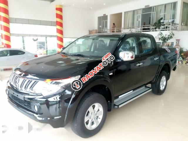 Bán Mitsubishi Triton đời 2017, màu đen, nhập khẩu, giá 575tr-0