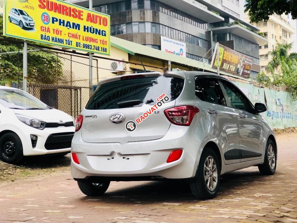 Bán Hyundai Grand i10 1.2 MT đời 2015, màu bạc, nhập khẩu -6