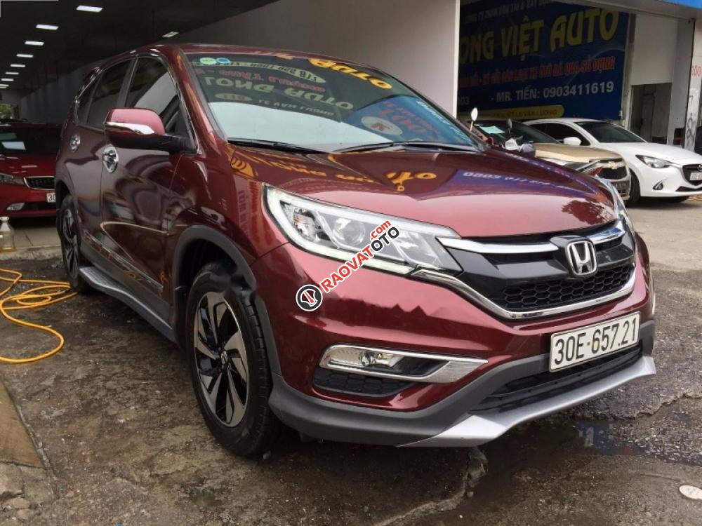 Cần bán gấp Honda CR V 2.4 AT năm 2017, màu đỏ, giá chỉ 975 triệu-0