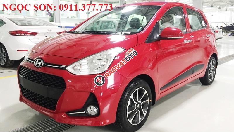 Bán Hyundai Grand i10 giá rẻ nhất Đà Nẵng, hỗ trợ trả góp 90% xe, chạy Grab, LH Ngọc Sơn: 0911.377.773-4