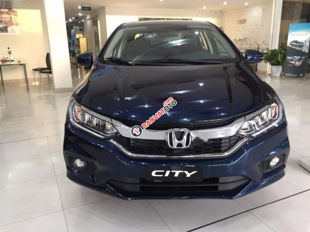 Cần bán xe Honda City 1.5 2017, màu xanh -1