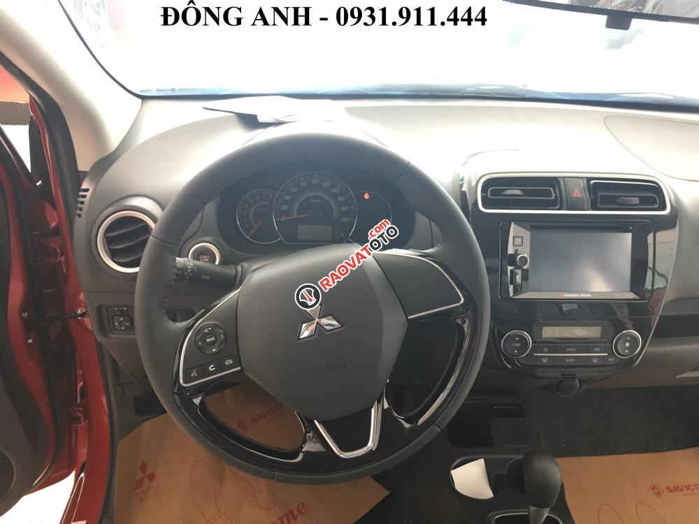 Ô tô Mitsubishi Mirage màu đỏ, xe nhập, khuyến mãi lớn, liên hệ: Đông Anh - 0931.911.444-6