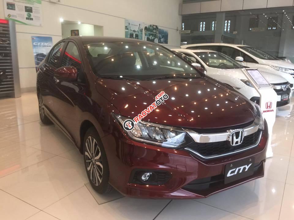 Bán ô tô Honda City 1.5 CVT TOP đời 2017, màu đỏ tại Honda Ô Tô Hà Tĩnh-1