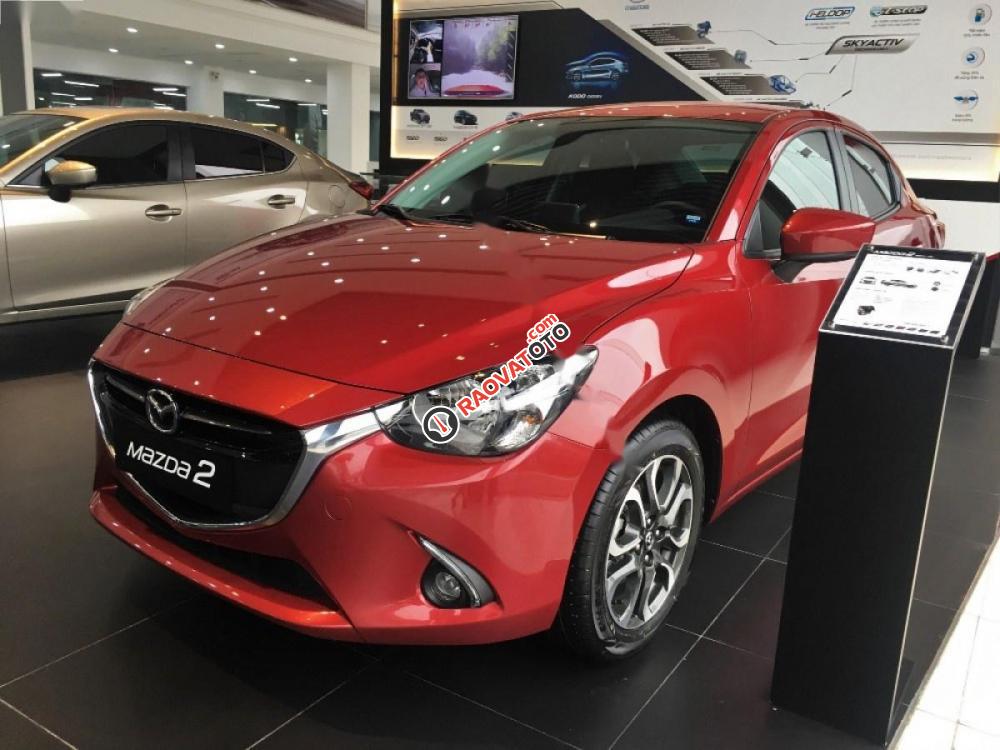 Bán Mazda 2 1.5 AT sản xuất 2017, màu đỏ, 499tr-0