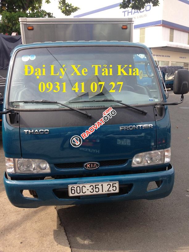 Xe tải Kia thùng kín inox430, mở 1 cửa hông, tải trọng 2.3 tấn, màu xanh dương, hỗ trợ trả góp 80%-0