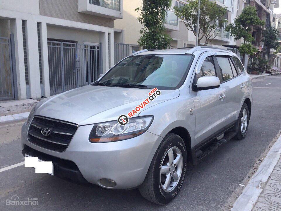 Bán xe Hyundai Santa Fe MLX đời 2008, màu bạc, nhập khẩu nguyên chiếc, giá 510tr-2