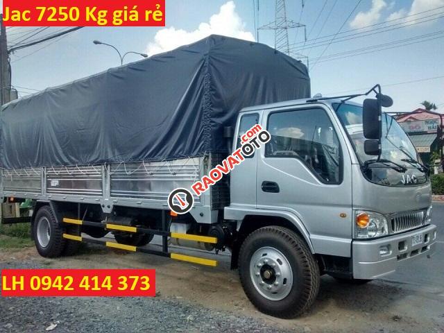 Xe tải Jac 7250 Kg thùng bạt, giá rẻ mới 100%, giao xe nhanh chóng cho khách hàng-0