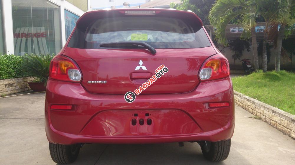 Bán ô tô Mitsubishi Mirage CVT năm 2017, màu đỏ, xe nhập-2