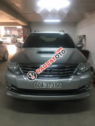 Bán ô tô Toyota Fortuner 2.5G (MT) đời 2015, màu bạc  -0