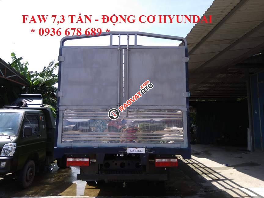 Xe tải Faw 7,3 tấn thùng mui bạt động cơ Hyundai, thùng dài 6,25m. L/H 0936 678 689-1