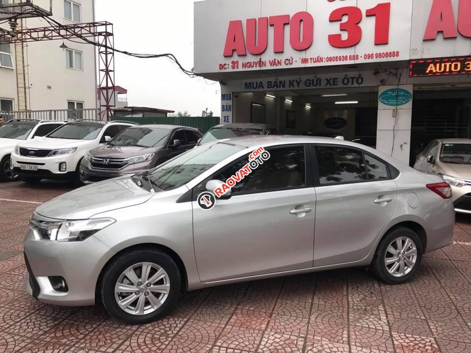 Xe Toyota Vios 1.5E MT đời 2016, màu bạc-4