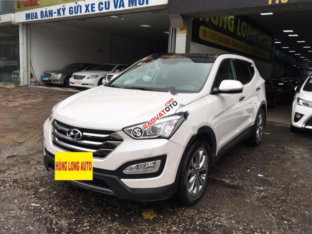 Bán xe Hyundai Santa Fe 2.4L 4WD đời 2016, màu trắng-1