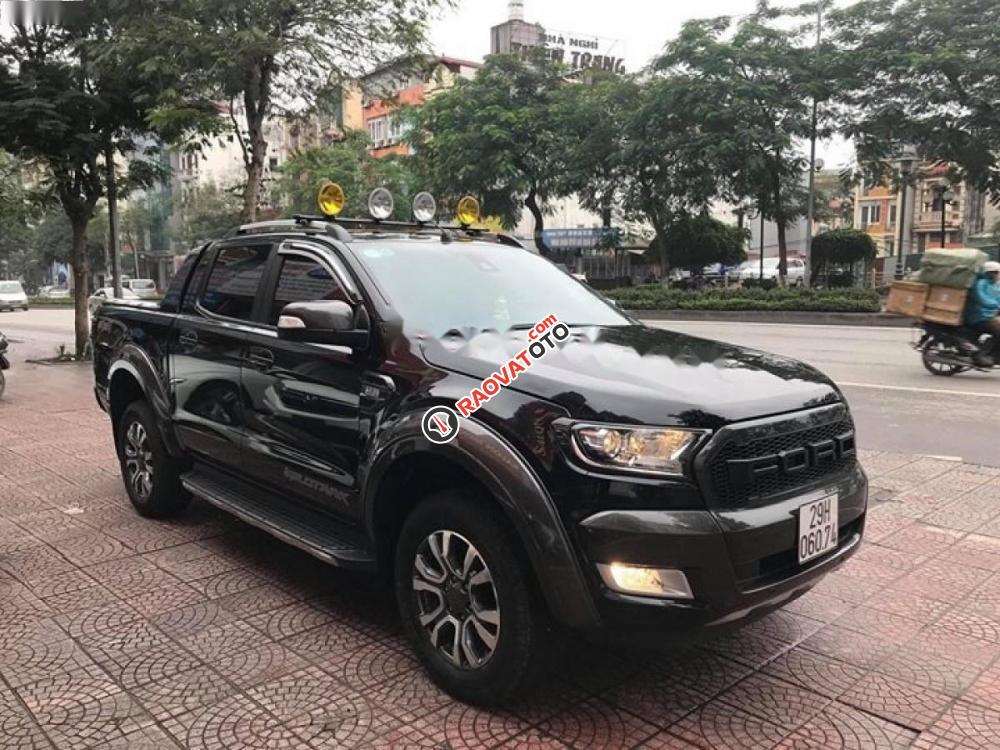 Bán Ford Ranger Wildtrak 3.2L 4x4 AT đời 2017, màu đen, nhập khẩu, giá tốt-1