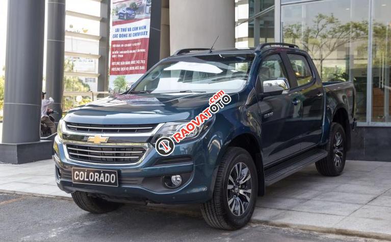 Bán tải 5 chỗ Chevrolet Colorado LTZ 2.8 AT 4x4 màu xanh đá, ưu đãi giá tốt - LH: 0945307489 Huyền Chevrolet-0