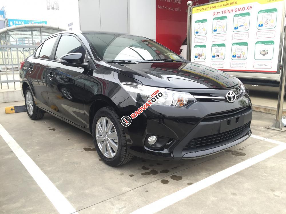 Toyota Vios 1.5E MT đời 2017, màu đen, tặng 1 năm bảo hiểm thân vỏ cùng nhiều phụ kiện khuyến mại hấp dẫn-1