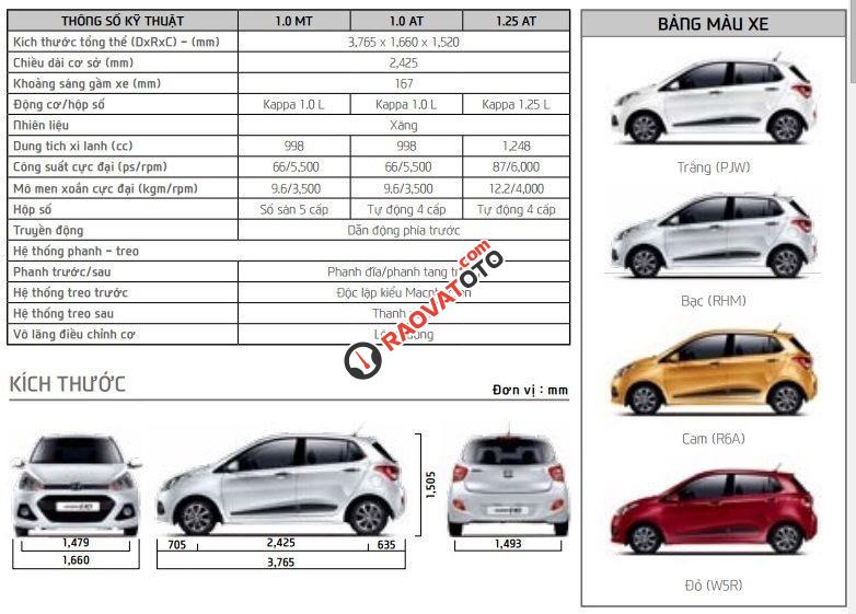 Cần bán xe Hyundai Grand i10 đời 2018, màu đỏ, bản đủ, có xe ngay-4