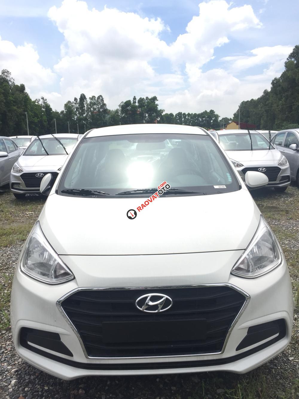 Bán Hyundai Grand I10 Sedan 2017 màu trắng mới, LH 0947647688-2