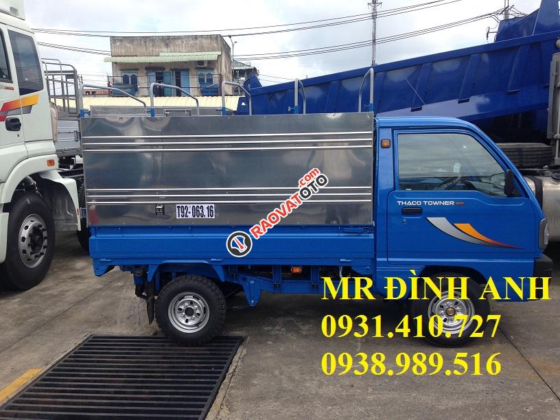 Xe tải nhỏ Towner 800, tải trọng 850kg, thùng kín, màu xanh dương, hỗ trợ trả góp-2