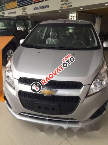 Bán ô tô Chevrolet Spark LS đời 2017, màu bạc, giá 269tr-0