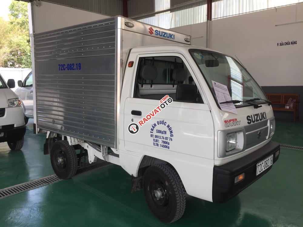 Bán xe tải nhẹ Suzuki 630kg thùng kín, trả trước 75tr lấy xe ngay-0